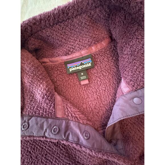 Patagonia Women's Re-Tool Snap-T Pullover Grape Purple Medium‎ Fleece - Picture 3 of 8